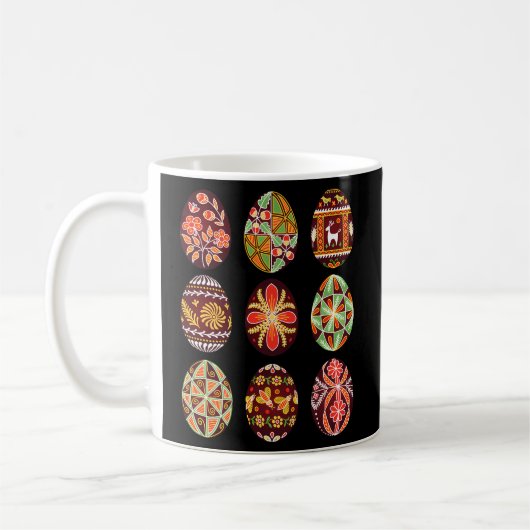 Pysanky Ostereier Happy Ostertag Ei Jagen Kaffeetasse (Links)
