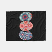 Pysanky Ostereier Langarmshirt Fleecedecke (Vorderseite (Horizontal))