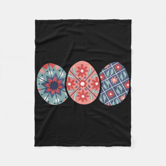 Pysanky Ostereier Langarmshirt Fleecedecke (Vorderseite)