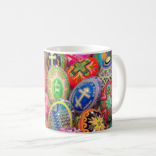 pysanky Tasse - besonders angefertigt (VorderseiteRechts)