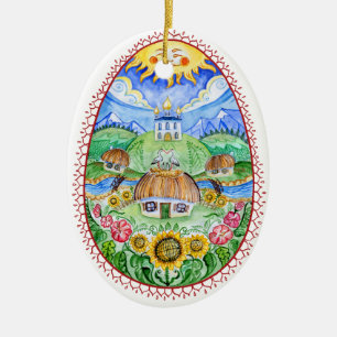 Pysanky Ukrainer-Ostereier Keramikornament