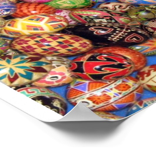 Pysanky - Ukrainian Easter Eggs Poster (Ecke)
