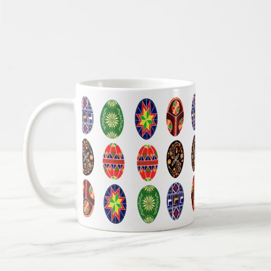 Pysanky Ukrainische Ostereier Kaffeetasse (Links)