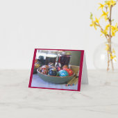 Pysanky Writing Karte (Gelbe Blume)