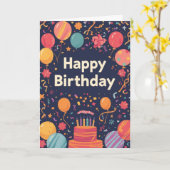 pyschedelic birthday card karte (Gelbe Blume)