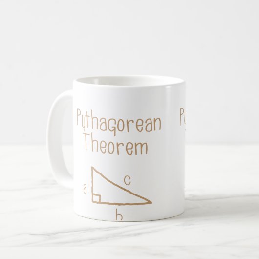 Pythagoräisch Kaffeetasse (Vorderseite Links)