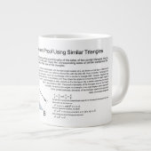 Pythagoräisches Theorem-Beweis unter Verwendung Jumbo-Tasse (Vorderseite Rechts)