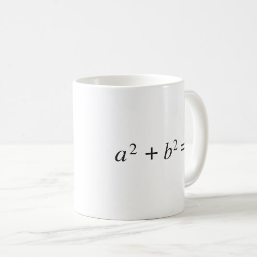 pythagoräisches Theorem Kaffeetasse (VorderseiteRechts)