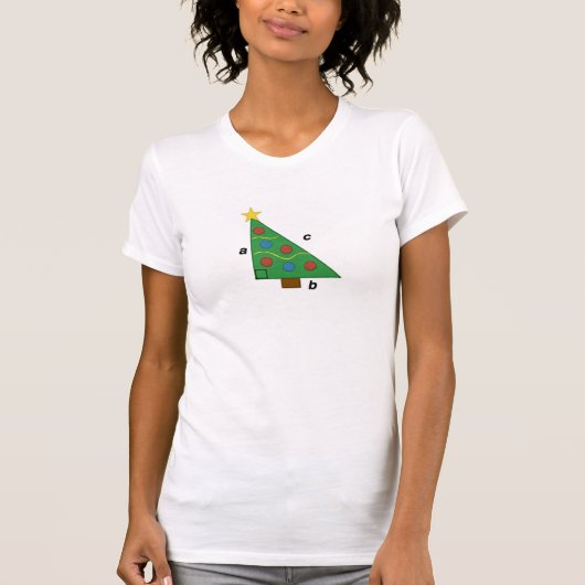 Pythagoräisches Theorem-rechtes T-Shirt (Vorderseite)