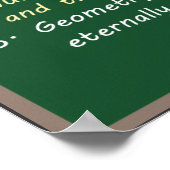 Pythagoras Mathematics quotes Poster (Ecke)