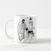 Pythagoras mit Hund Kaffeetasse (Links)