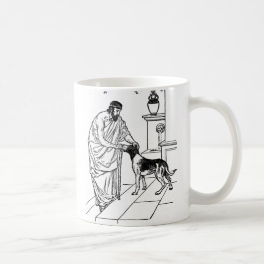 Pythagoras mit Hund Kaffeetasse (Rechts)