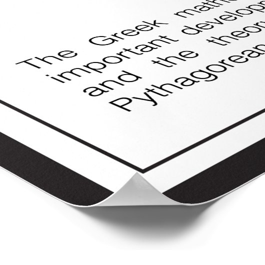 Pythagoras Poster (Ecke)