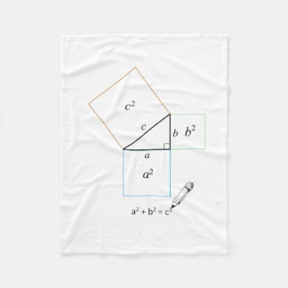 Pythagoras-Theorem Fleecedecke