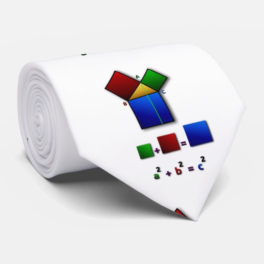 Pythagoras-Theorem Krawatte (Gerollt)