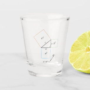 Pythagoras-Theorem Schnapsglas