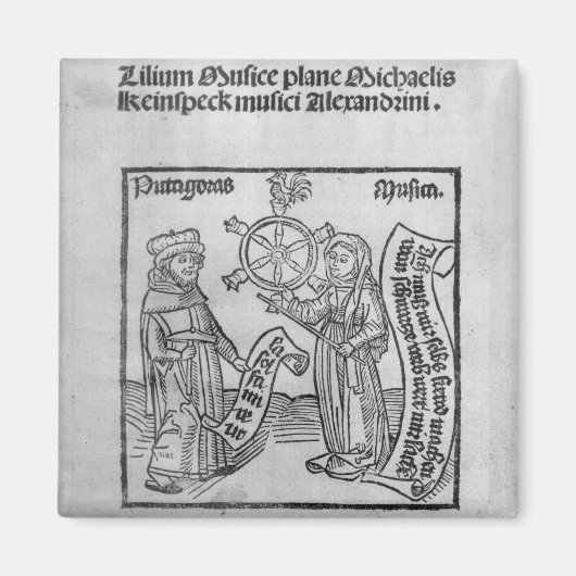 Pythagoras und Musik Magnet (Vorne)