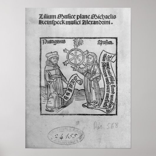 Pythagoras und Musik Poster (Vorne)
