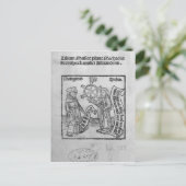 Pythagoras und Musik Postkarte (Stehend Vorderseite)