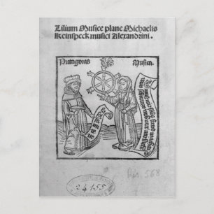 Pythagoras und Musik Postkarte