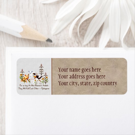 Pythagoras Vegetarisches Zitat (Insitu)