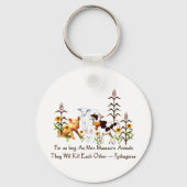 Pythagoras Vegetarisches Zitat Schlüsselanhänger (Vorderseite)