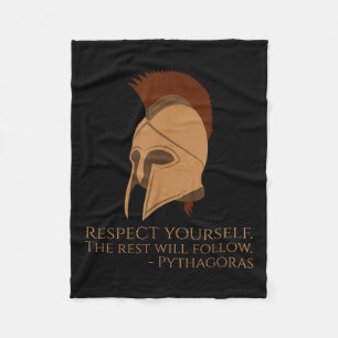 Pythagoras Zitat Antike griechische Philosophie - Fleecedecke