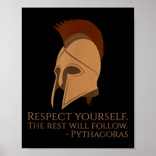Pythagoras Zitat Antike griechische Philosophie -  Poster