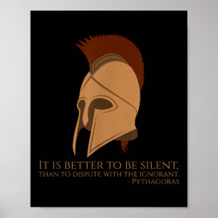 Pythagoras zitieren griechische Philosophie - bess Poster