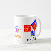 Pythagorases Theorem-Tasse Kaffeetasse (VorderseiteRechts)