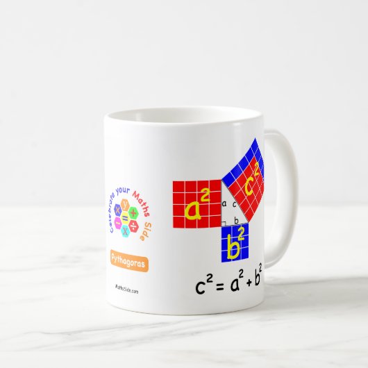 Pythagorases Theorem-Tasse Kaffeetasse (VorderseiteRechts)