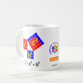 Pythagorases Theorem-Tasse Kaffeetasse (Vorderseite Links)