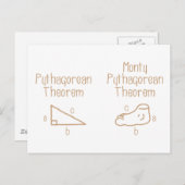 Pythagorean Postkarte (Vorne/Hinten)