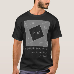 Pythagorean Theorem Algebraic Proof Math T-Shirt