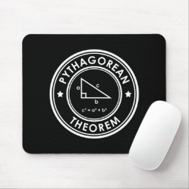 Pythagorean Theorem Black Mouse Pad Mousepad