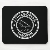 Pythagorean Theorem Black Mouse Pad Mousepad (Vorne)