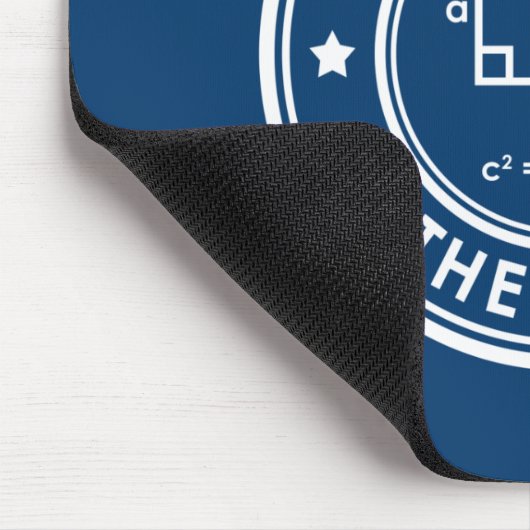 Pythagorean Theorem Blue Mouse Pad Mousepad (Ecke)