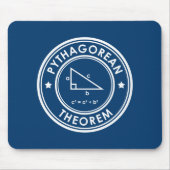 Pythagorean Theorem Blue Mouse Pad Mousepad (Vorne)