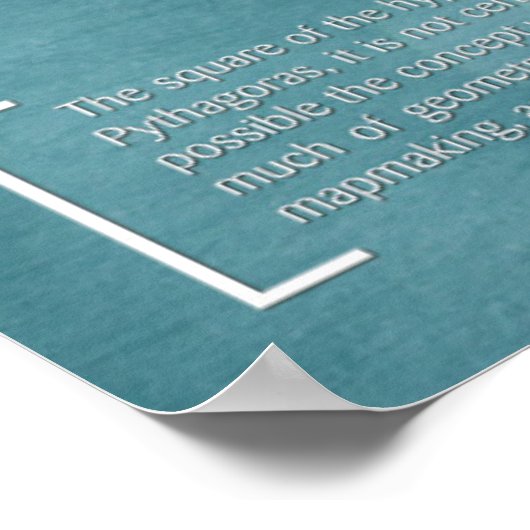 Pythagorean Theorem - Math Poster (Ecke)