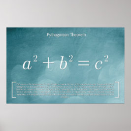 Pythagorean Theorem - Math Poster