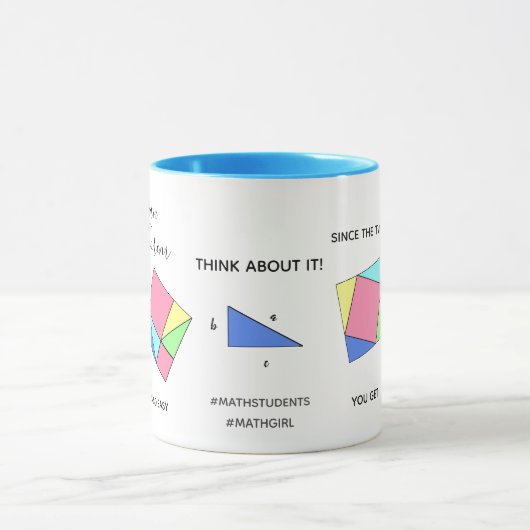 Pythagorean Theorem - Mathe Girl - Tasse (Zentrum)