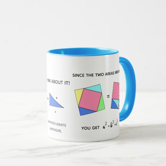 Pythagorean Theorem - Mathe Girl - Tasse (VorderseiteRechts)