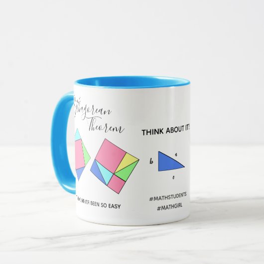 Pythagorean Theorem - Mathe Girl - Tasse (Vorderseite Links)