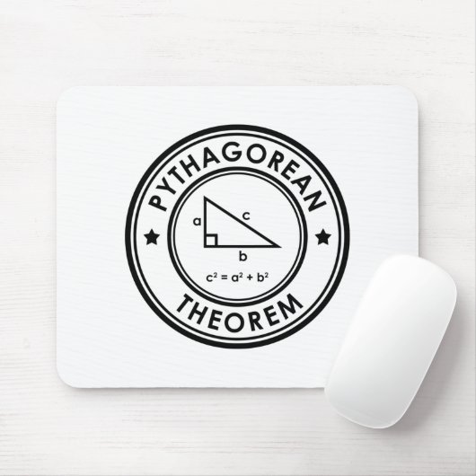 Pythagorean Theorem Mouse Pad Mousepad (Mit Mouse)