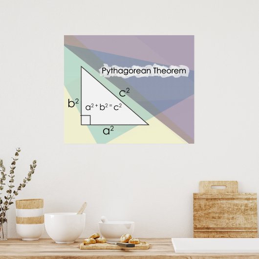 Pythagoresches Theorem *AKTUALISIERT* Poster (Küche)