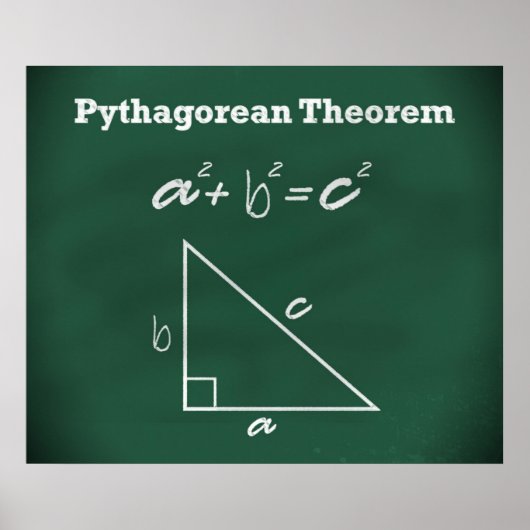 Pythagoresches Theorem-Poster *AKTUALISIERT* Poster (Vorne)