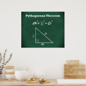 Pythagoresches Theorem-Poster *AKTUALISIERT* Poster (Küche)