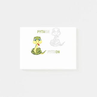 Pythoff Python niedliche Schlange Post-it Klebezettel
