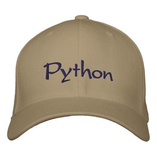 Python Bestickte Kappe (Vorderseite)