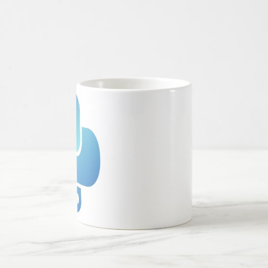 Python-blaues Logo Kaffeetasse (Mittel)